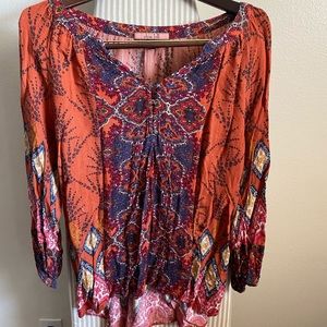 Olive Hill 3/4 Sleeve Fall Blouse